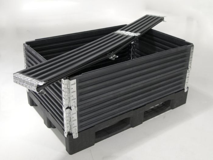 Étage modulaire 1200x1000x200 mm avec 4 charnières noir