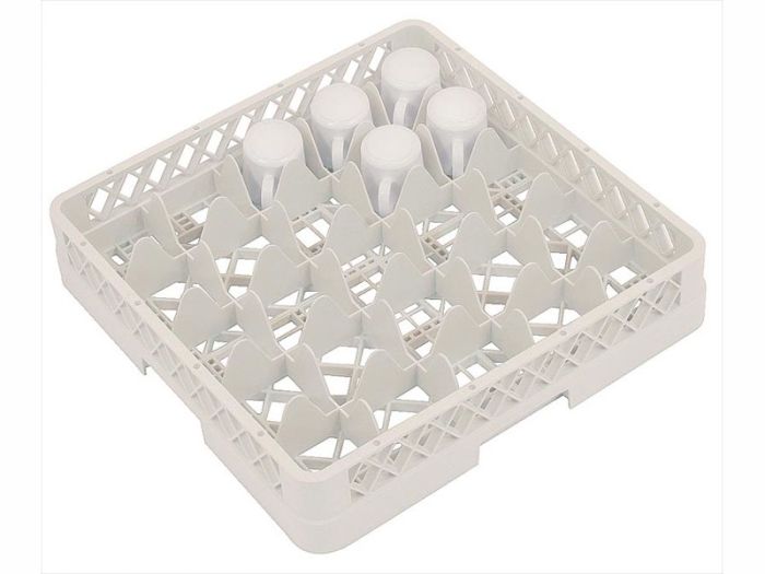 Casier lave-vaisselle professionel 500x500x100 mm 25 compartiments
