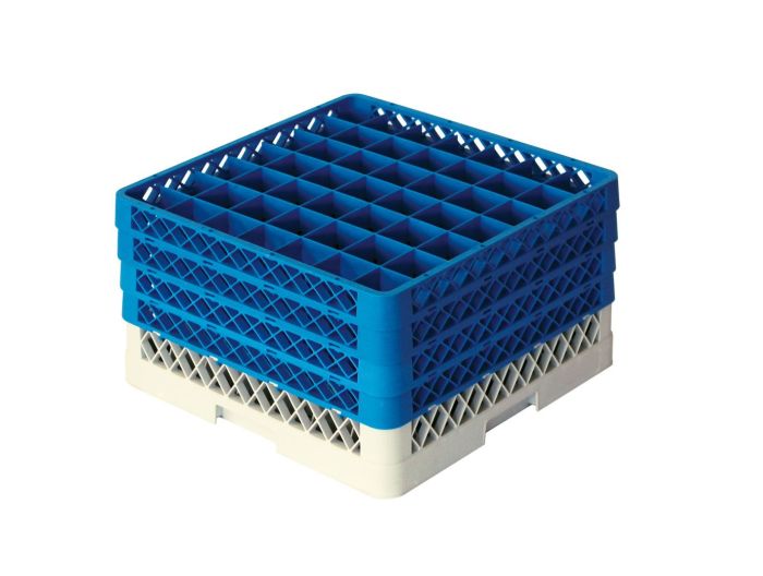 Dishwashing Rack 500x500x260 mm, 49 compartments ø 63 mm