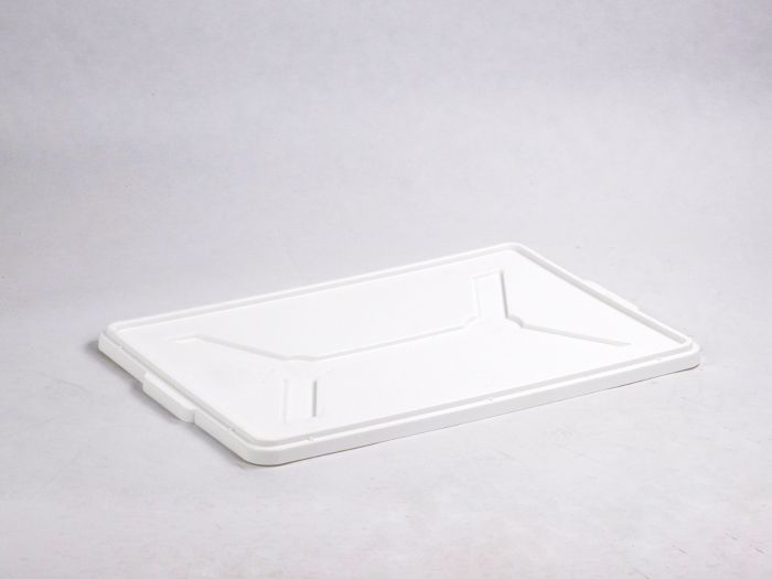 White lid 665x445x30 mm for hygiene bin with base dimensions 650x427 mm