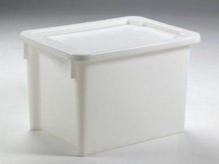 Euronorm Hygiëne Draaistapelbak 800x600x500 mm, 170 Liter, Wit