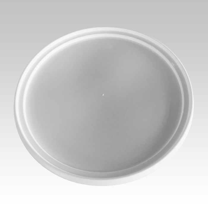 Couvercle en plastique alimentaire pour pôt E005-0 blanc