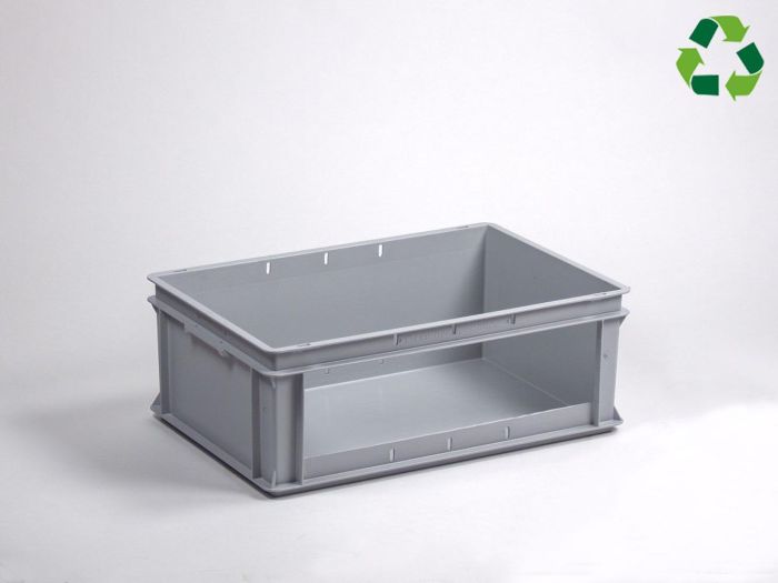 Heavy-Duty Storage Bin 40 litre, 600x400x220 mm, grey
