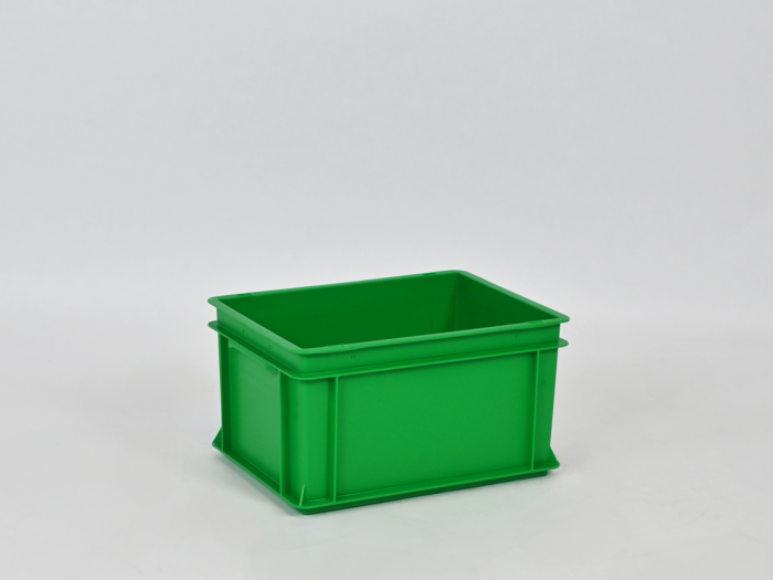 Bac gerbable norme Europe alimentaire 400x300x220 mm 20L VERT
