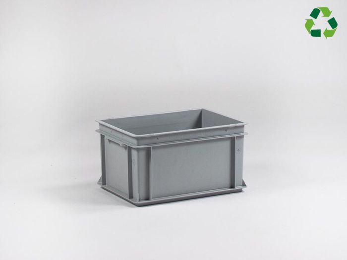 Bac gerbable E-line 400x300x220 mm 20L GRIS PP recyclé