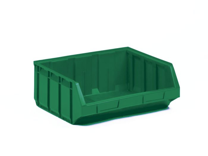 Stapelbare magazijnbak 23 liter, 345/300x406x164mm, groen