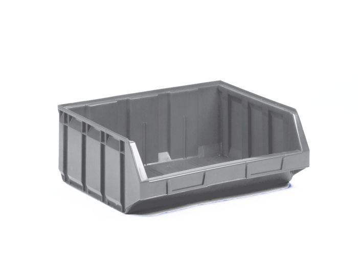 Stapelbare magazijnbak 23 liter, 345/300x406x164mm, grijs