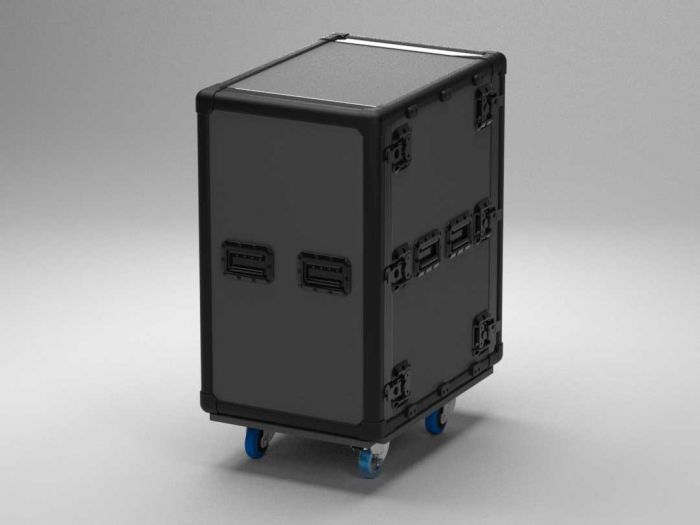 19" Exo Rack Case 18U, 574 x 1064 x 927 mm, dubbeldeurs, op wielen