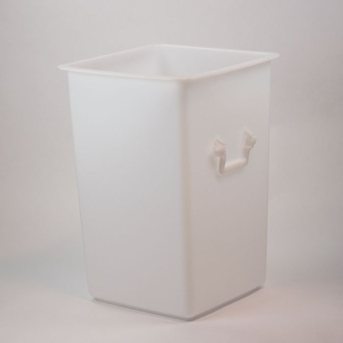 Hygiëne grootvolumebak, 125 L,  2 handvaten, wit