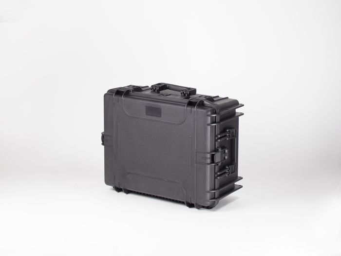 Valise plastique étanche avec mousse, 594x473x270 mm, noir