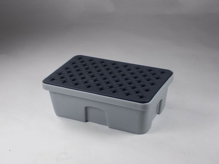 Spill tray 40 l., 635x410x220 mm with plastic grid