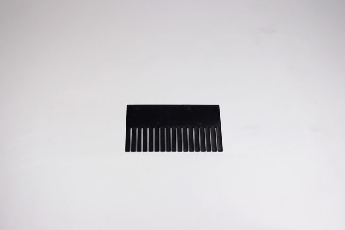 Vakverdelingsstrip 355x180x5 mm, zwart