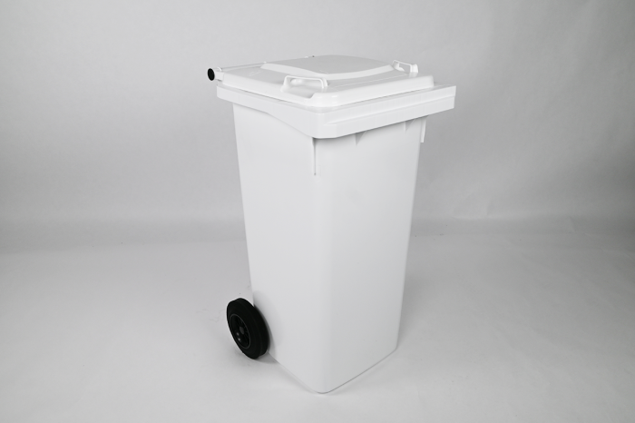 Wheelie bin 120 L, 480x550x940 mm, white