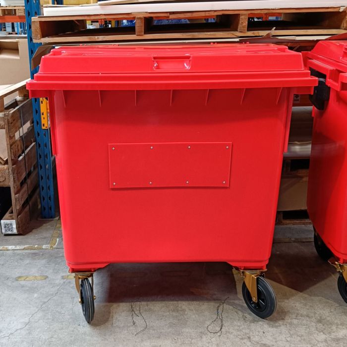 Conteneur poubelle 660 litres ROUGE