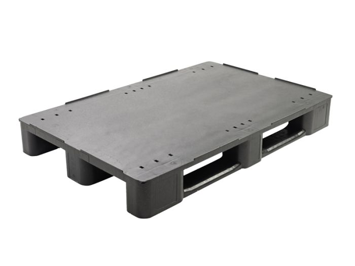 E-line Mepal medium duty pallet 3 sleden, 1200x800x145 mm dicht dek