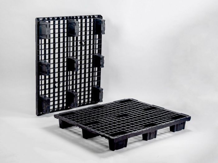 Palette Europe plastique 1200x1000 emboitable 2000/1000/- kg
