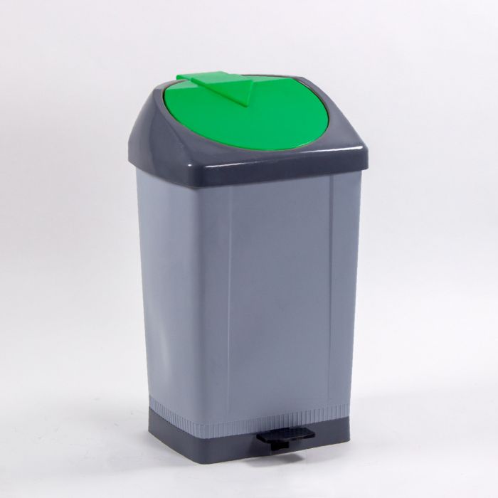 Poubelle plastique à pédale 60 litres VERTE