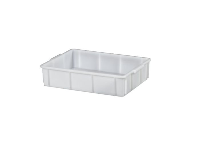 Bac plastique alimentaire gerbable 43x32x9 cm 10 litres BLANC