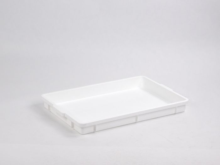 Hygiëne stapelbak 650x427x65 mm, wit 14 liter
