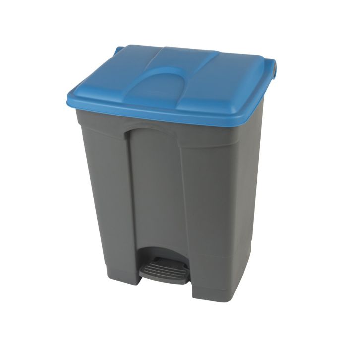 Poubelle à pédale cuisine professionnelle 70 litres BLEUE
