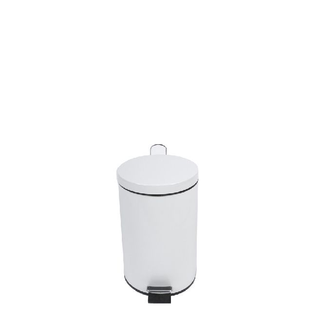 Petite poubelle salle de bain blanche 3 litres (par pièce)