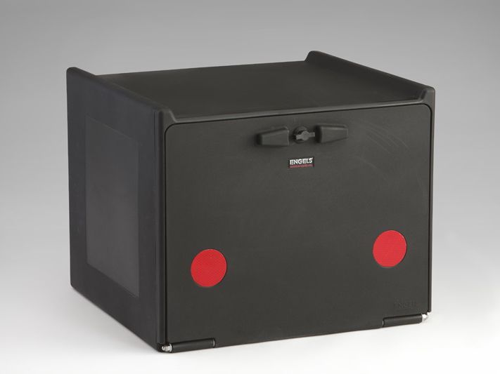Bezorgbox 90 liter, 560x520x440 mm, dubbelwandig, zwart