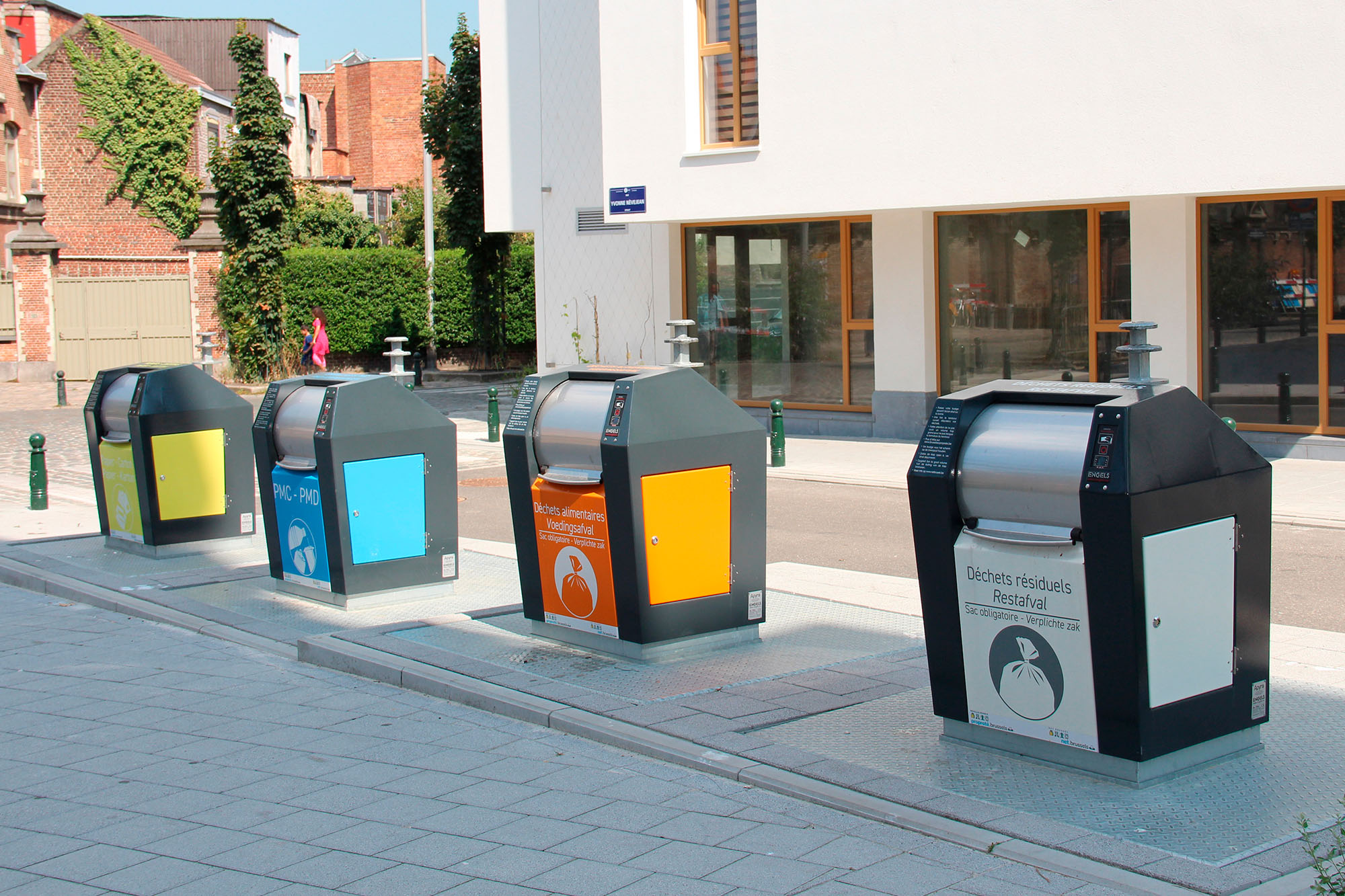 Ondergrondse containers GreenCity project Brussel 