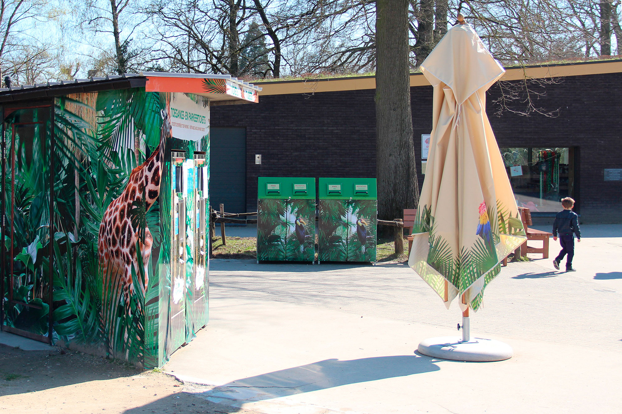 Afvalscheiding in Zoo Planckendael