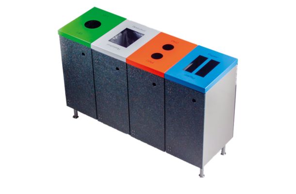 Metalen modulaire afvalscheidingsstation Metalen modulaire afvalscheidingsstation