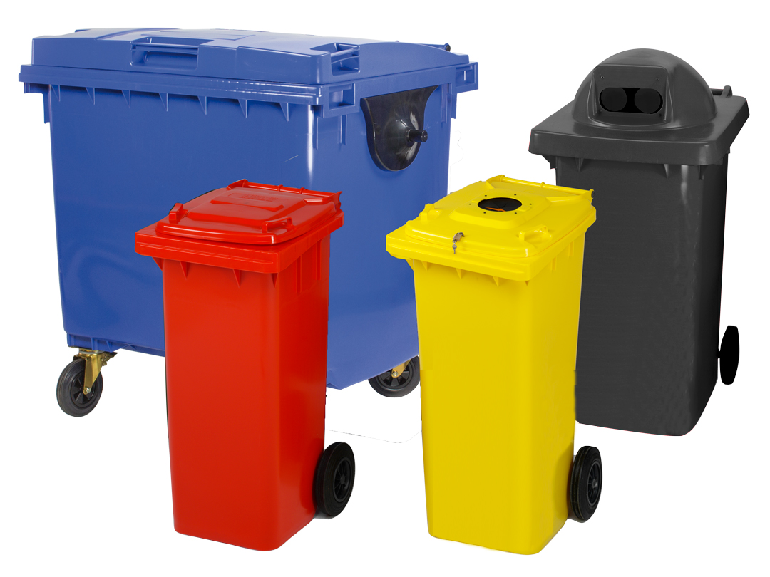 Kunststof afvalcontainers| plastic afvalcontainer |DIN 840 | ENGELS
