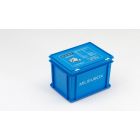 Milieubox 400x300x240 mm, 20 ltr, met snapsluitingen, lichtblauw