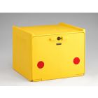Kunststof food delivery box 560x520x440 mm, 90 ltr, dubbelwandig, geel
