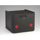 Kunststof food delivery box 560x520x440 mm, 90ltr, dubbelwandig, zwart