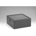 EPP Thermobox, Pizzabox, 595x595x280 mm, 62 ltr, met deksel, zwart