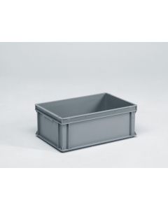 Bac gerbable norme Europe alimentaire 600x400x220 mm 40L E-line GRIS